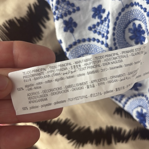 Zara high waisted embroidered shorts, size M, L, new - Picture 8 of 8